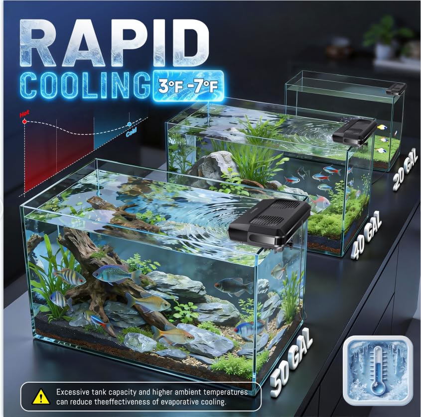 مروحة حوض السمك، مبرد حوض السم - مراجعة Marine Aquarium Chiller وسعره